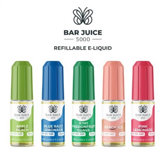 Bar Juice 5000 Nic Salt E-Liquid Buy Any 4 for £10 Mix & Match