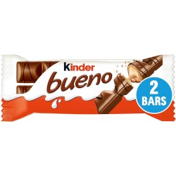 Kinder Bueno Milk Chocolate and Hazelnuts Bar 43g