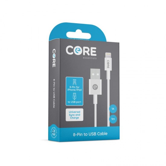 Core 8-Pin Cable 1M 1A| core I Phone Cable