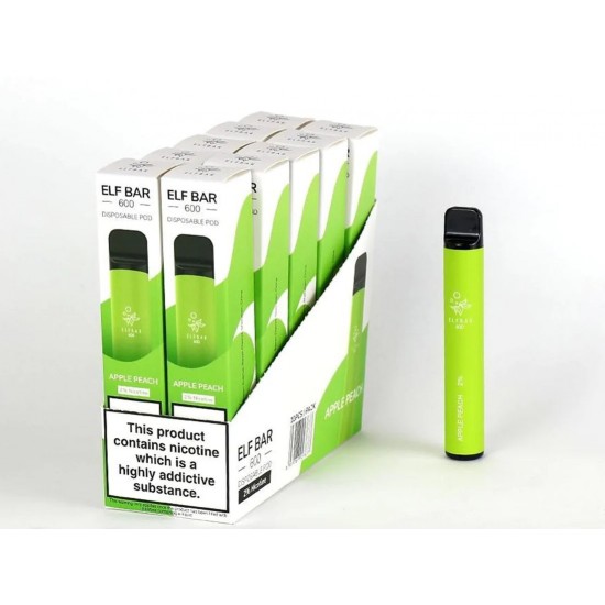 Elf Bar 600 Disposable Vape -10 Bars Per Box