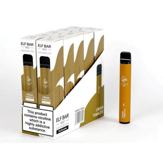 Elf Bar 600 Disposable Vape -10 Bars Per Box