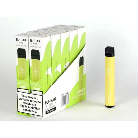 Elf Bar 600 Disposable Vape -10 Bars Per Box