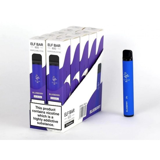 Elf Bar 600 Disposable Vape -10 Bars Per Box