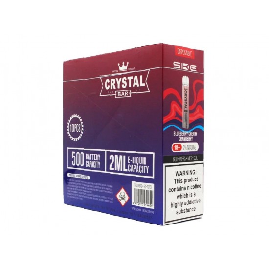 SKE CRYSTAL BAR Disposable Pod Device - 600 Puff - 20mg - 10 Per Box