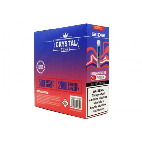 SKE CRYSTAL BAR Disposable Pod Device - 600 Puff - 20mg - 10 Per Box