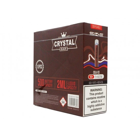 SKE CRYSTAL BAR Disposable Pod Device - 600 Puff - 20mg - 10 Per Box