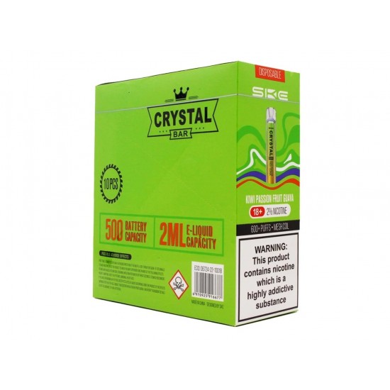 SKE CRYSTAL BAR Disposable Pod Device - 600 Puff - 20mg - 10 Per Box